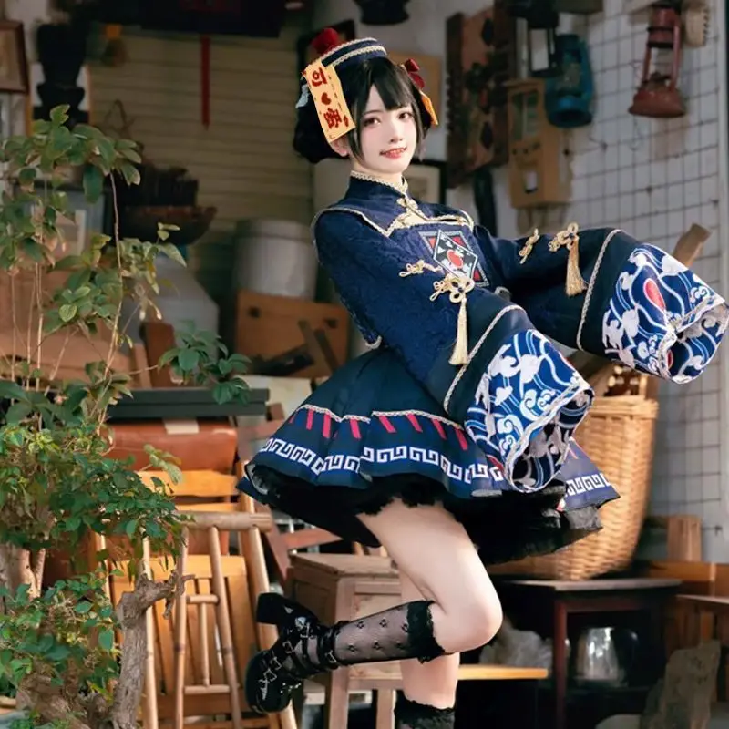 ロリータ中国風の甘いドレスかわいいアニメゾンビガールコスプレ - Anime Cosplay Ladies のレビューと価格