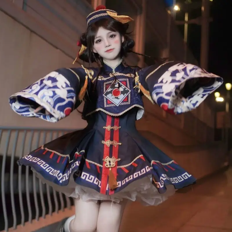 ロリータ中国風の甘いドレスかわいいアニメゾンビガールコスプレ - Anime Cosplay Ladies のレビューと価格