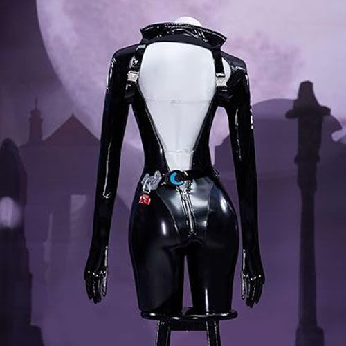 WHH アニメニッケクエンシーコスプレ衣装黒のボディスーツマ - Anime Cosplay Jumpsuit のレビューと価格