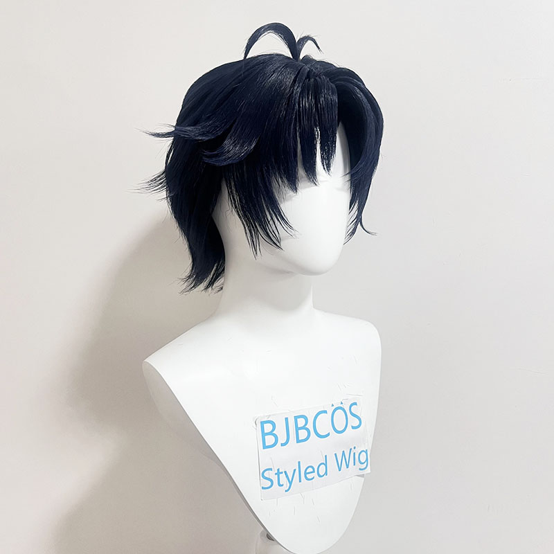 【スタイリング済みウィッグ】朝巴春馬 コスプレウィッグ ZZ - Anime Cosplay Blue Hair のレビューと価格