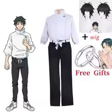 アニメコスプレセット ホワイトスタンドカラートップ ブラック - Anime Cosplay Couple のレビューと価格
