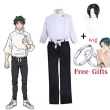 アニメコスプレセット ホワイトスタンドカラートップ ブラック - Anime Cosplay Couple のレビューと価格